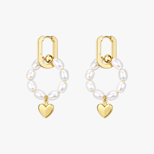 Eli Silver Pearl Earrings