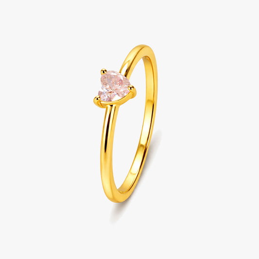 Evi Silver Diamond Adjustable Ring