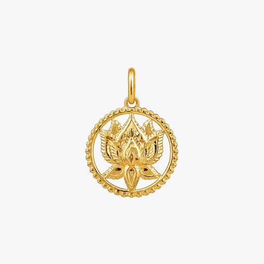 Luna Silver Lotus Pendant
