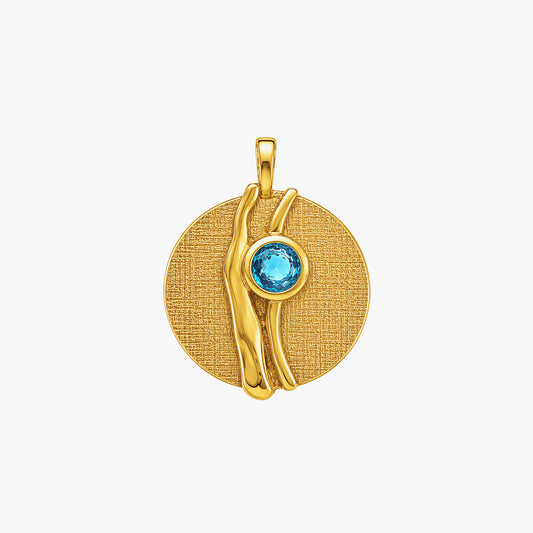 Lila Silver Topaz Pendant