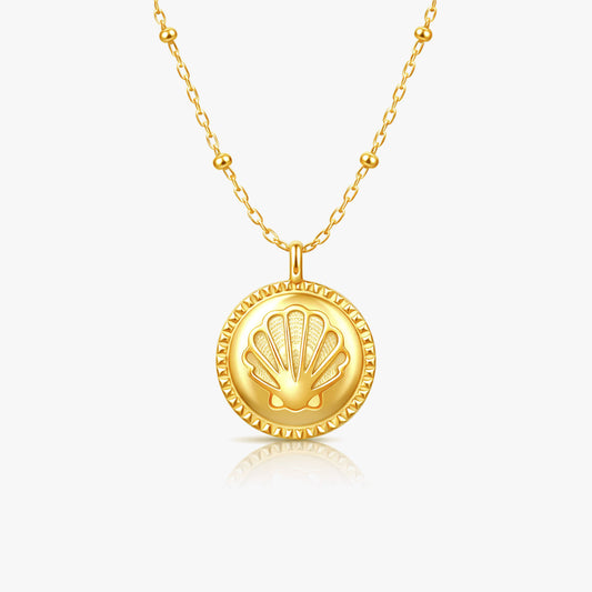 Zoe Silver Shell Necklace