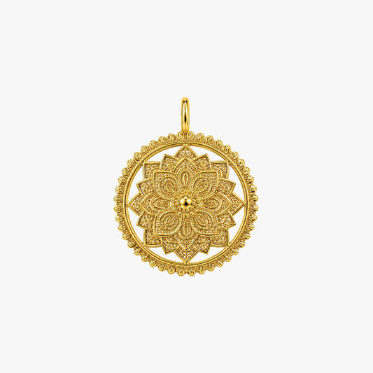 Mavi Silver Floral Pendant