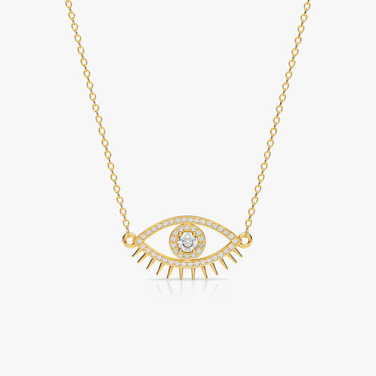 Cyro Silver Zirconia Necklace
