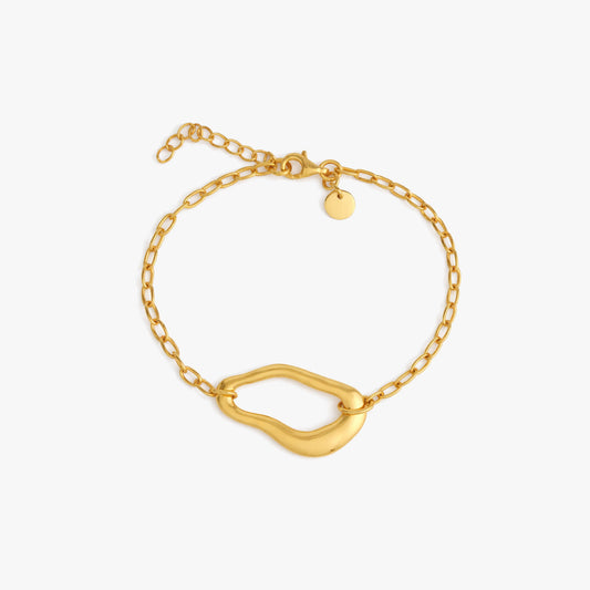 Nyla Silver Organic Bracelets