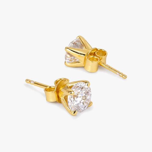 Izea Silver Stud Earrings