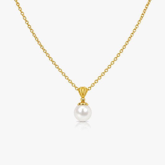 Zily Silver Pearl Necklace