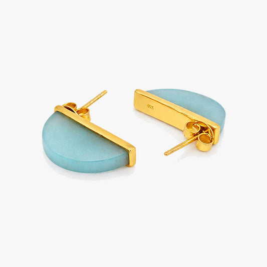 Lumi Silver Huggies Earrings