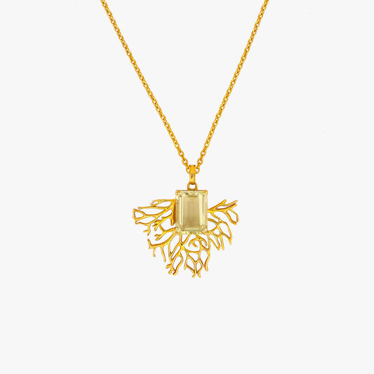Lucy Silver Quartz Necklace
