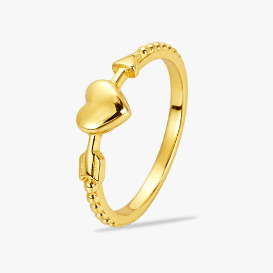 Zia Silver Heart Adjustable Ring