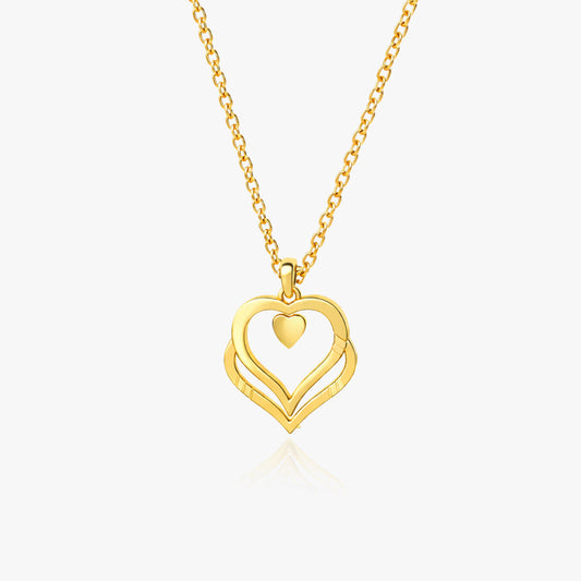 Nova Silver Heart Necklace