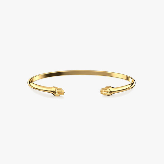 Axra Silver Cuff Bangle