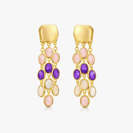 Rita Silver Amethyst Earrings