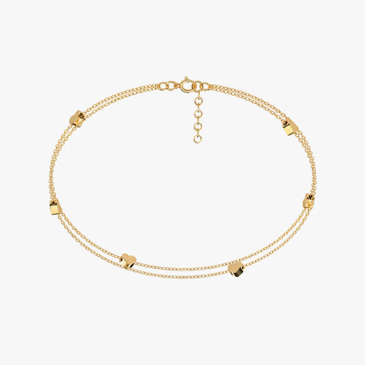 Miva Silver Anklet