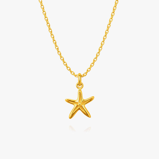 June Silver Star Necklace