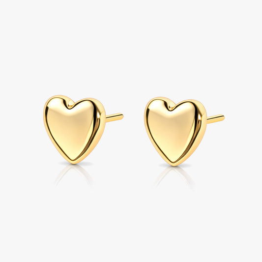 Uma Silver Heart Earrings
