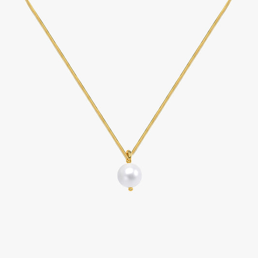 Zuri Silver Pearl Necklace