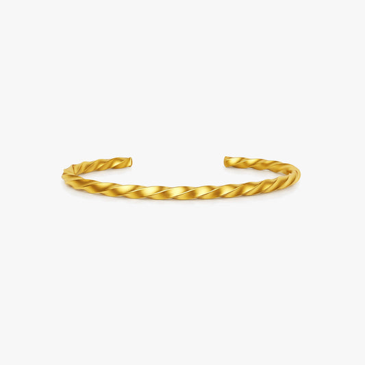 Ruby Silver Bangle Bracelet