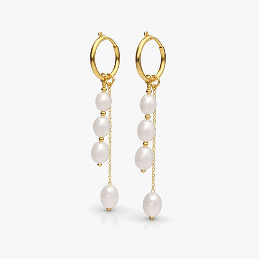Alys Silver Pearl Earrings