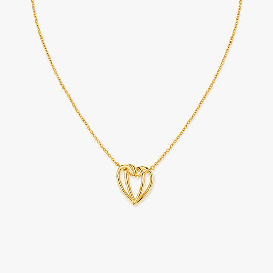 Taya Silver Heart Necklace