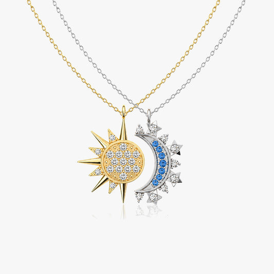 Savi Silver Two Tone Necklace Set