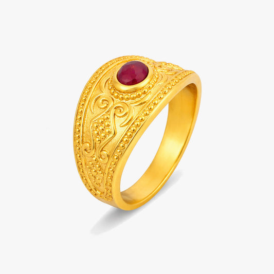 Orla Silver Quartz Adjustable Ring
