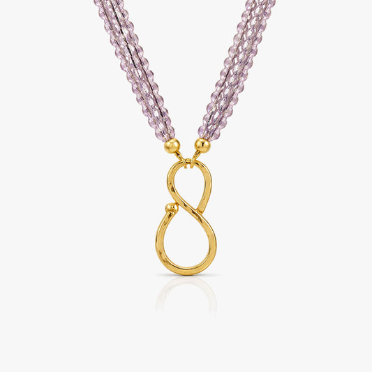 Cleo Silver Quartz Necklace