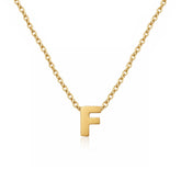 Diya Silver Alphabet Necklace