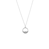 Ava Sterling Silver White Cubic Zirconia Necklace