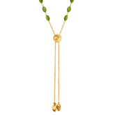 Sia Sterling Silver Olive Quartz Necklace