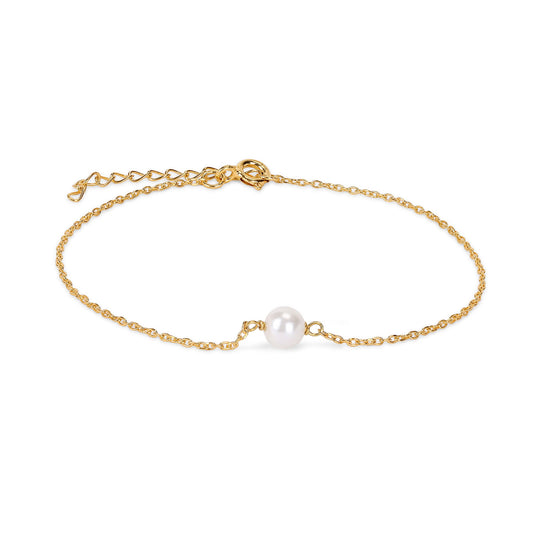 Esha Silver Pearl Bracelets