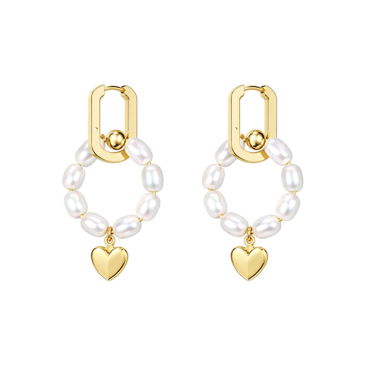Eli Silver Pearl Earrings