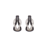 Bela Silver Black Spinel Earrings