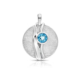 Lila Silver Topaz Pendant