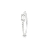 Mia Sterling Silver White Cubic Zirconia Ring
