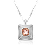 Luna Sterling Silver Morganite Necklace