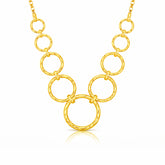 Skye Silver Hammered Necklace