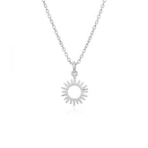 Anna Sterling Silver Sun Pendant