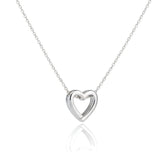 Anna Silver Heart Necklace