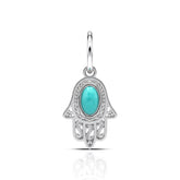 Lily Silver Turquoise Pendant
