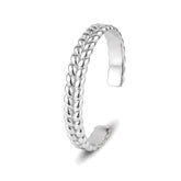 Ria Silver Embossed Cuff Bangle