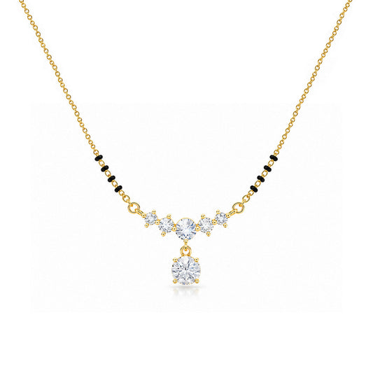Dova Silver Mangalsutra