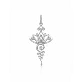 Luna Silver Floral Pendant