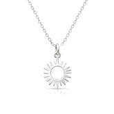 Anna Sterling Silver Sun Pendant