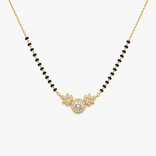 Cyna Silver Mangalsutra