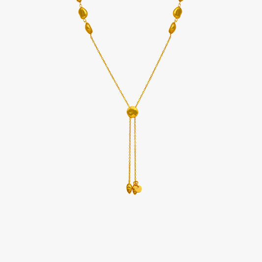 Cora Silver Slider Necklace