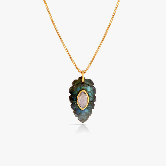 Tia Silver Leaf Necklace