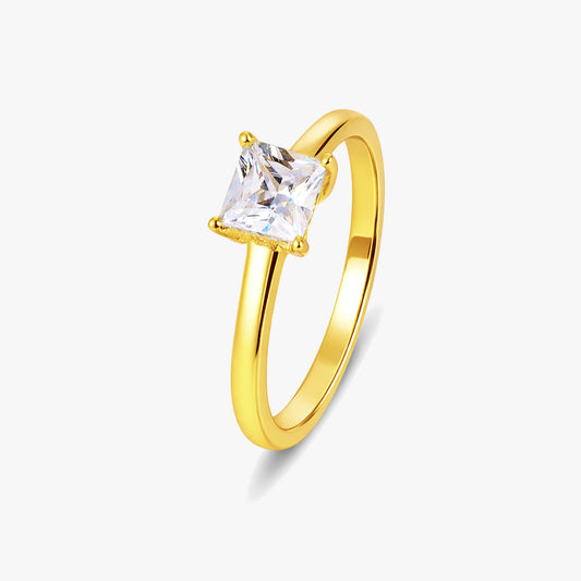 Piya Silver Diamond Adjustable Ring