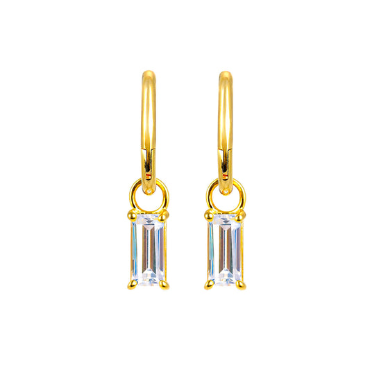 Luni Silver Zirconia Earrings