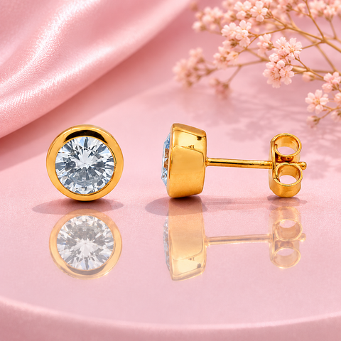 Dina Silver Diamond Earrings