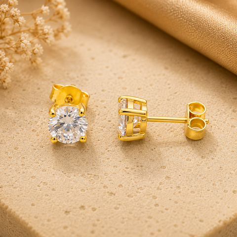 Nora Silver Stud Earrings